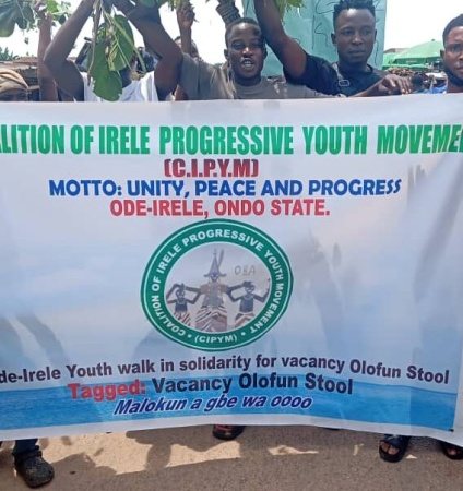 Ondo community youths protest over installation of regent