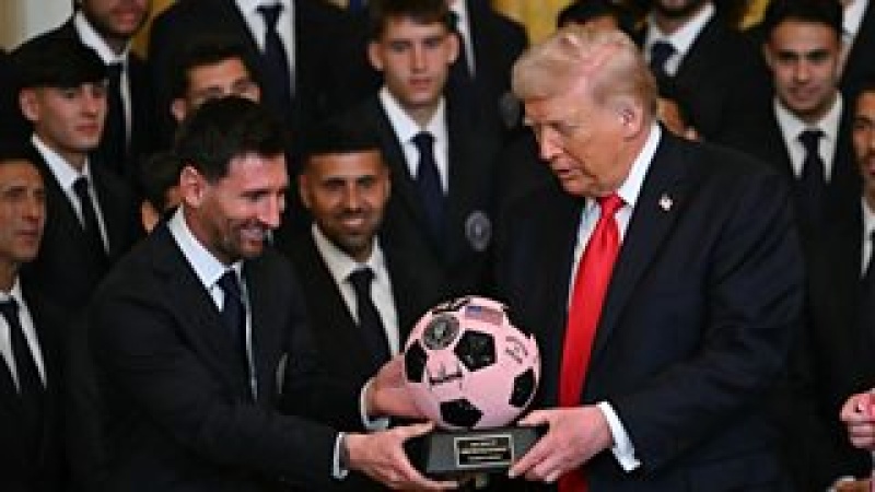 Messi and Inter Miami meet Trump at White House