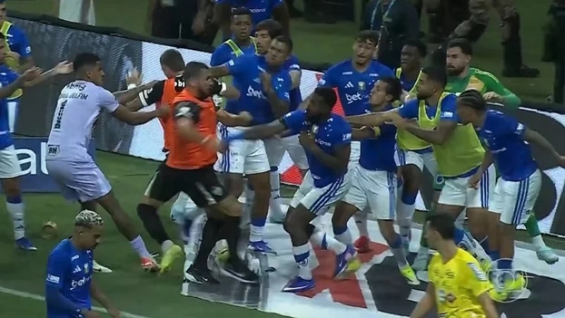 Brazilian referee sends off 23 players after violent cup final clash