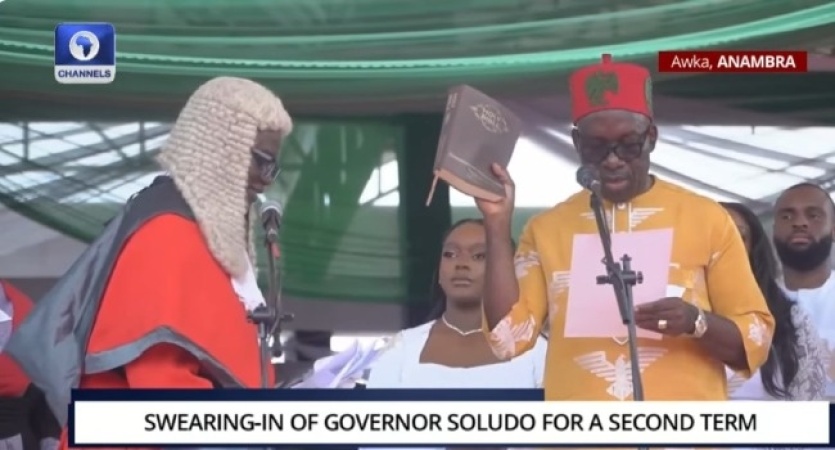 BREAKING: Soludo, Ibezim sworn-in for second term as Anambra Governor, Deputy