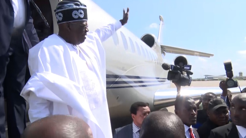 Tinubu arrives Lagos, urges stronger Nigeria-UK trade ties after £746m ports deal