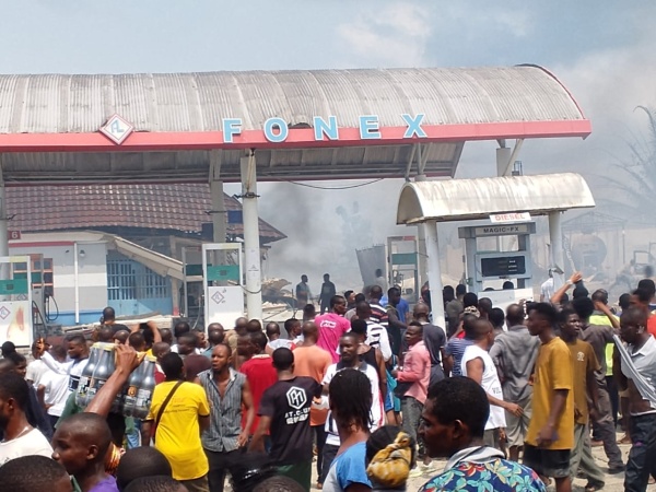 Gas station explodes in Calabar, injures residents, destroys property