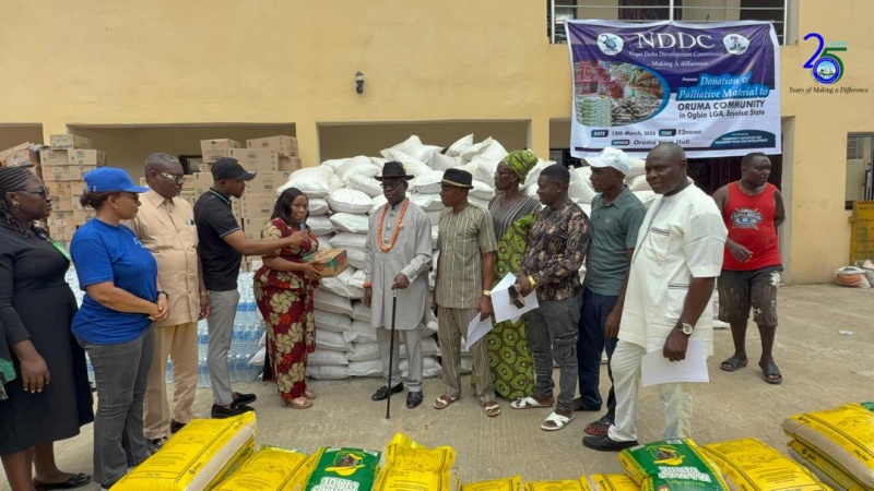 Bayelsa monarch hails NDDC over distribution of palliatives