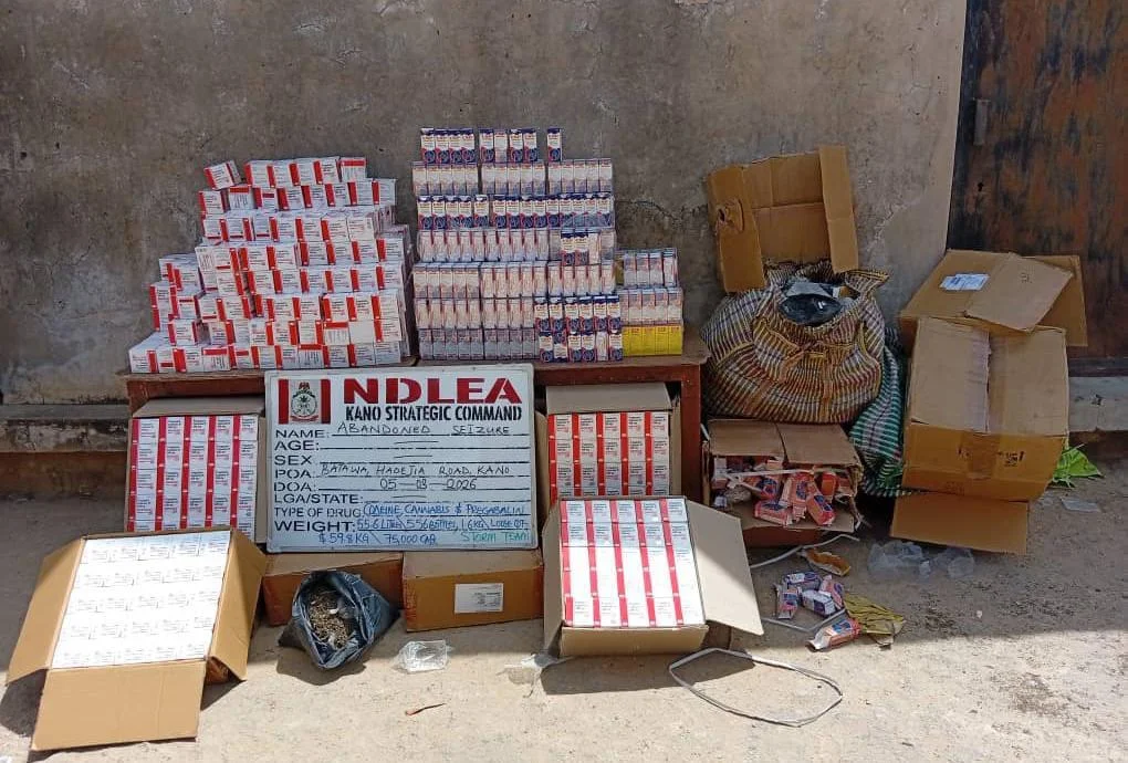 NDLEA seizes 75,000 pregabalin capsules, codeine, cannabis In Kano ahead of Sallah