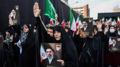 Strikes shake Iran cities as crowds rally in support of Mojtaba Khamenei