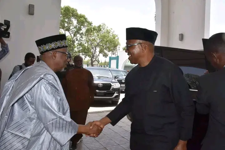 Peter Obi in closed-door meeting with Bala Mohammed in Bauchi