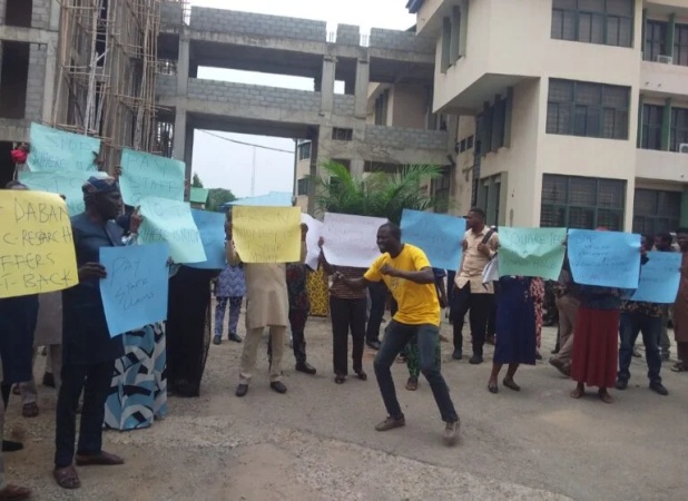 ARCN unions protest alleged public service rules violation, victimisation