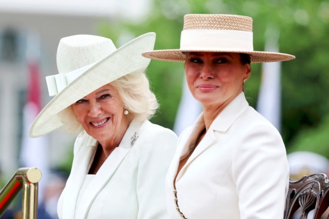 Melania Trump and Queen Camilla play supporting roles during state visit