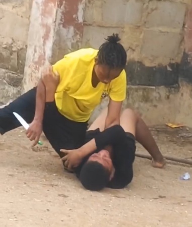 Outrage as video shows woman attacking 15-year-old daughter in Lagos