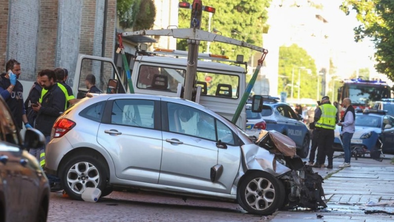 Man drives car into pedestrians in Italy, injuring eight