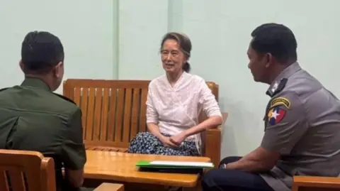 Myanmar ex-leader Aung San Suu Kyi moved to house arrest, military says