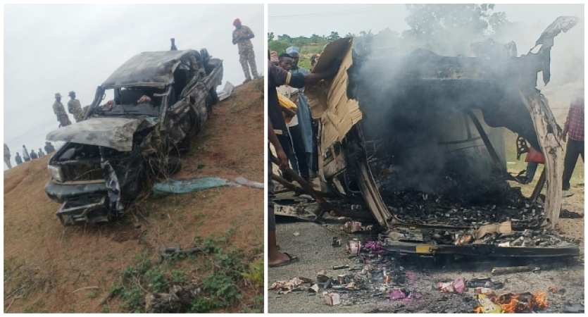 Four NYSC members, two others burnt to death in road accident