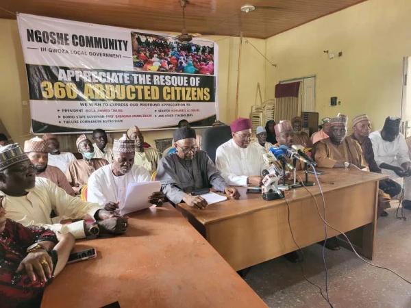 Stakeholders disown group over claims on release of Ngoshe captives from terrorists