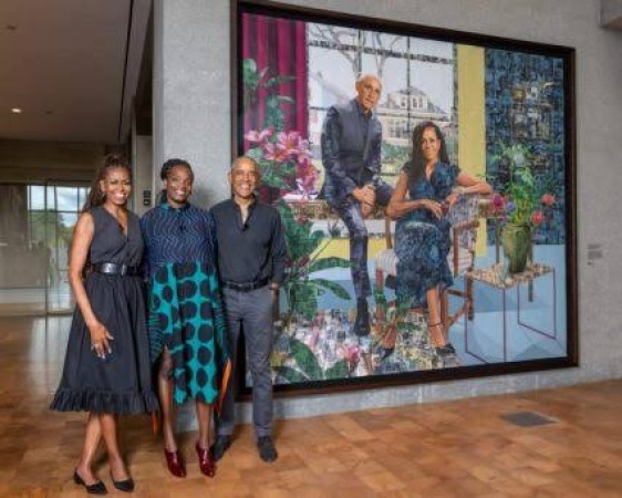 Meet late Dora Akunyili's daughter, Njideka, who created portrait for Obama, wife