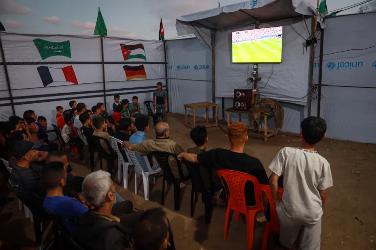 Football offers escape for Gaza, but World Cup spirit dimmed