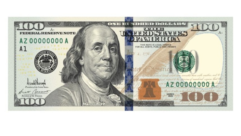 Trump posts new image of $100 bill with his signature