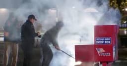 Presidential Election: Hoodlums burn ballot boxes in US