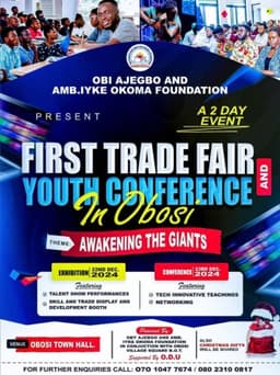 Obosi set to witness first trade fair and youth conference