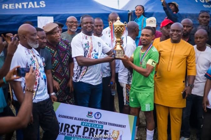 Osomkeme pledges to expand Epie Unity tournament to Yenagoa LGA