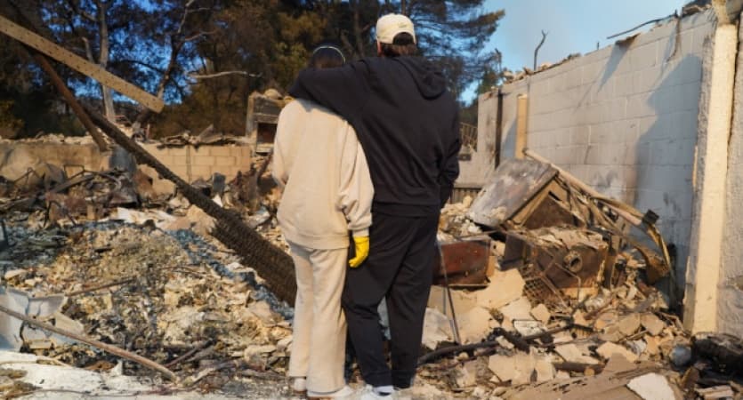 Los Angeles fires expand as winds forecast to pick up