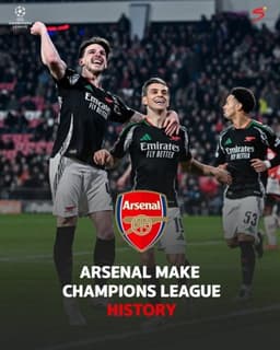 Nwaneri, Lewis-Skelly inspire Arsenal's demolition of PSV in one-sided Champions League clash
