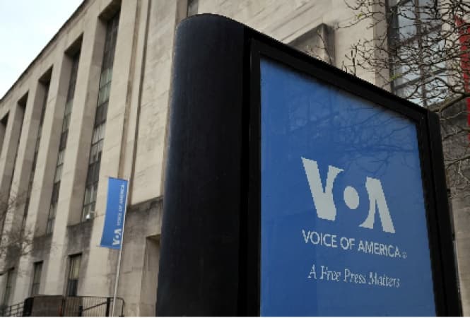 Voice of America journalists sue Trump administration over network shutdown