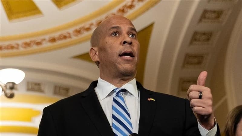 Cory Booker breaks US Senate record with 25-hour marathon speech in protest of Trump’s policies