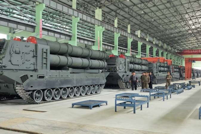 North Korea launches mass production of world's most powerful 600mm Rocket Launcher KN-25