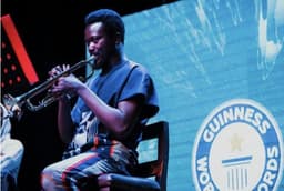 Nigerian sets Guinness World Record for longest trumpet playing marathon
