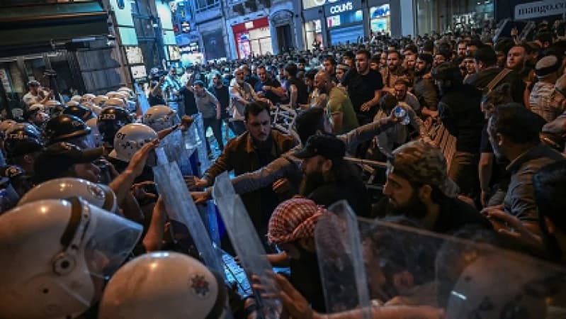 Four cartoonists detained in Turkey after image authorities say depicts the Prophet Mohammed sparks protests