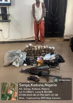 ?Kidnapper? arrested with N13m cash, arms along Kaduna-Jos Road