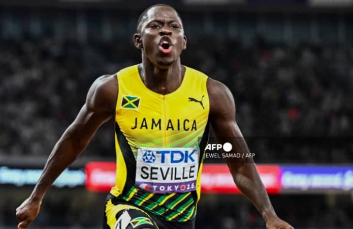 Jamaica’s Seville wins world 100m gold as Nigeria’s Ajayi finishes 6th