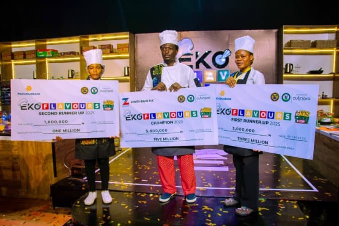 Chef Agboye wins N5m prize at Eko Flavours Season 2 cooking championship