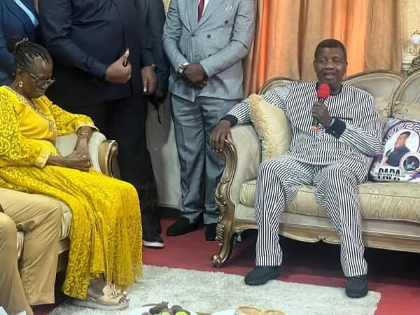 Adeboye pays condolence visit to late Uma Ukpai's family