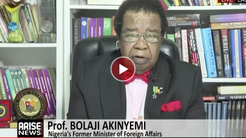 Bolaji Akinyemi: Trump Is Not Invading Nigeria, He Is Offering To Help Fight Insecurity