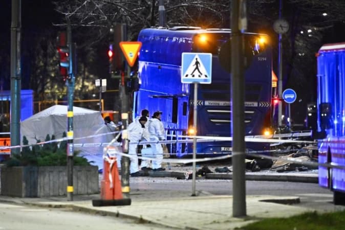 Several killed after bus crashes into Stockholm bus stop