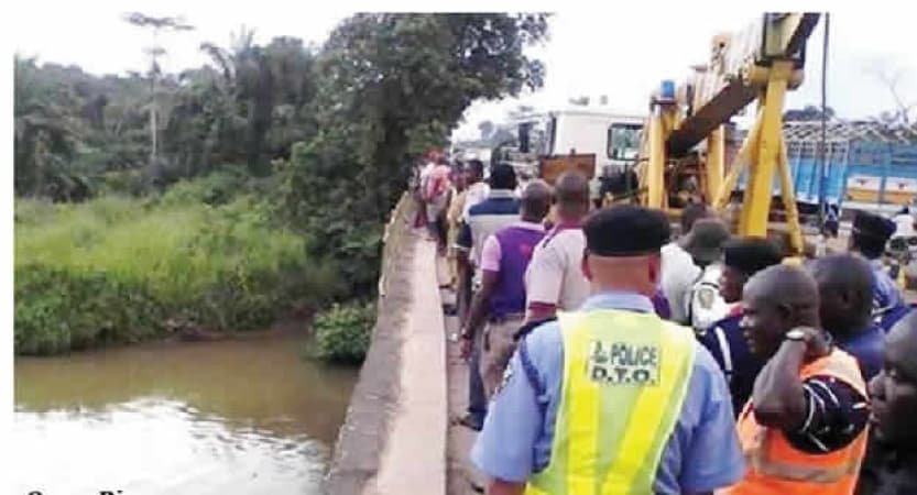 Four die as van plunges into Ogun river