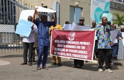 NITEL-MTEL pensioners besiege finance ministry, protest pension arrears