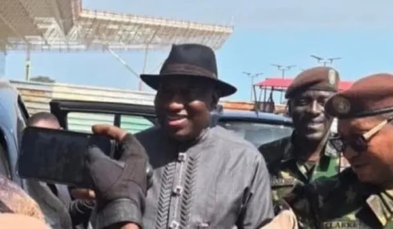 Jonathan airlifted to Nigeria after being trapped in Guinea-Bissau coup