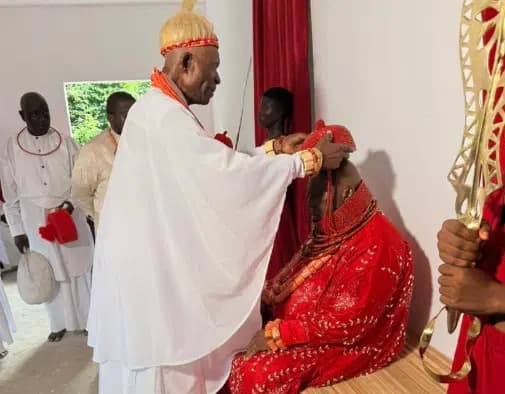 Legal luminary, Albert Akpomudje, crowned 14th Ohworode of Olomu Kingdom