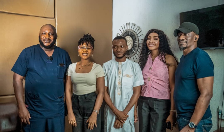 Tech innovator, Hanu donates AI-powered glasses to the hearing impaired