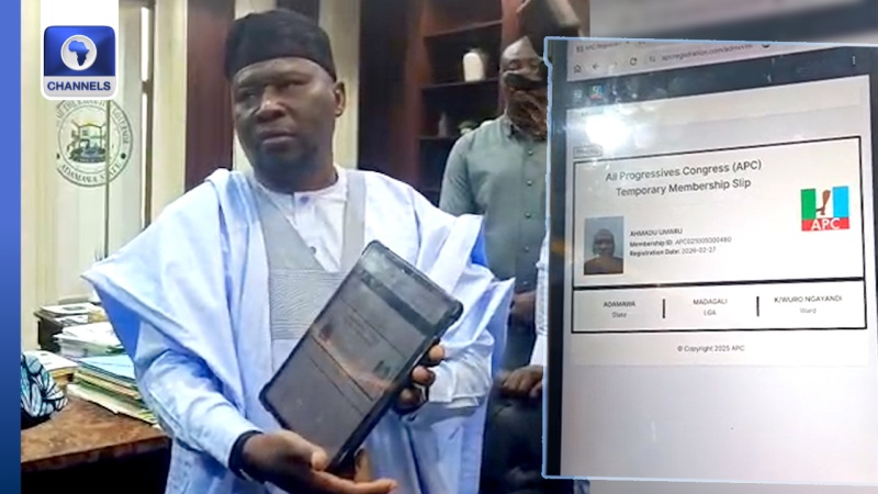 BREAKING: Adamawa Governor Fintiri dumps PDP, joins APC