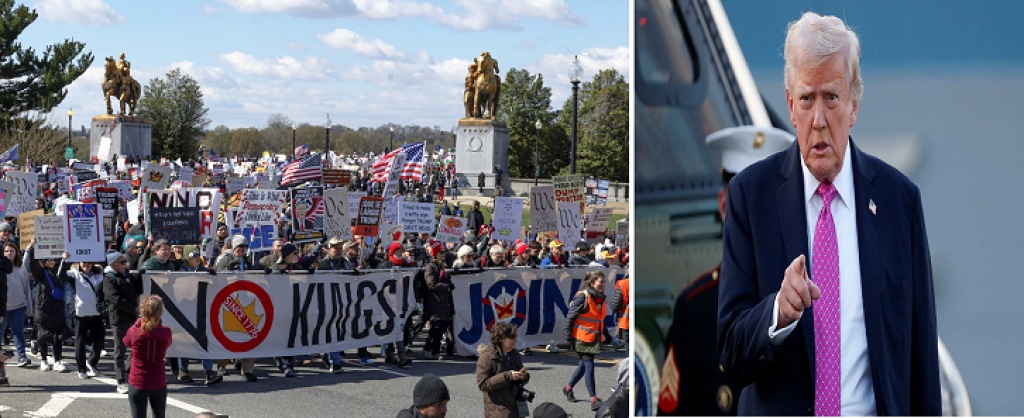 No Kings’ protests across the US rally against Donald Trump