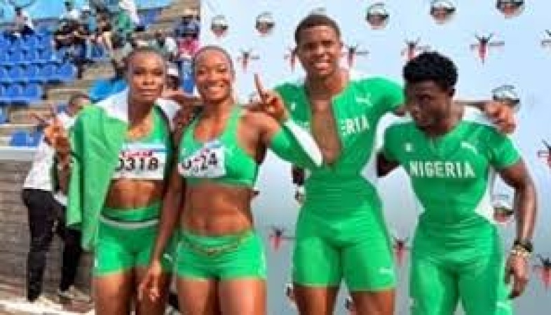 Team Nigeria’s 4x100m Mixed Relay Gold, World Championship Spot In Gaborone!
