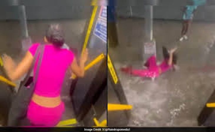 Woman swept away as flash floods paralyse New York City