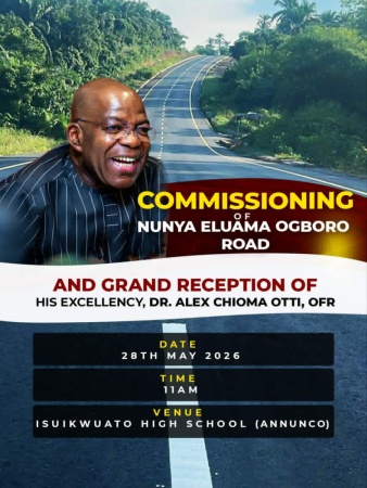 Isuikwuato set to roll out drums as Otti commissions Nunya–Eluama–Ogboro Road