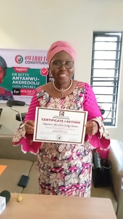 2027: Ex-Ondo First Lady, Betty Anyanwu-Akeredolu, wins LP ticket for Owerri Federal Constituency